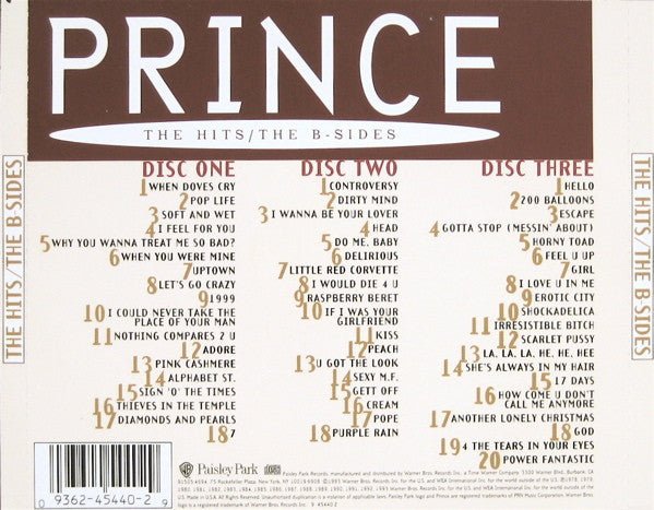 Prince - The Hits / The B - Sides (Used CD) - Mad World Records