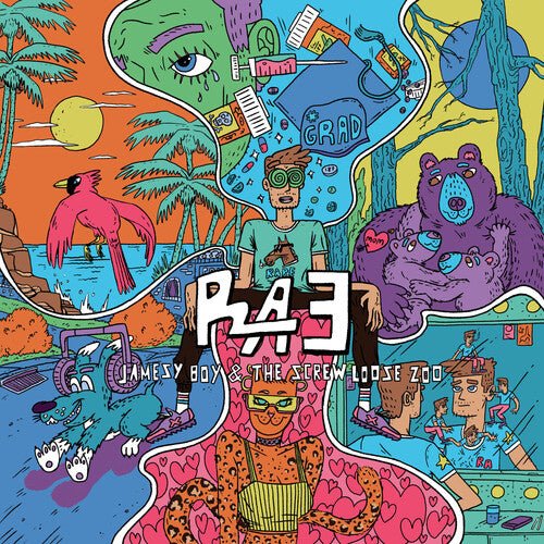 Rare Americans - Jamesy Boy & the Screw Loose Zoo [Blue Vinyl] (New Vinyl LP) - Mad World Records