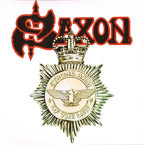 Saxon - Strong Arm of the Law [White Splatter Vinyl] (New Vinyl LP) - Mad World Records