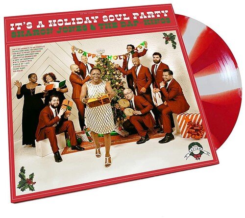 Sharon Jones & the Dap - Kings - It's A Holiday Soul Party [Red & White Vinyl] (New Vinyl LP) - Mad World Records