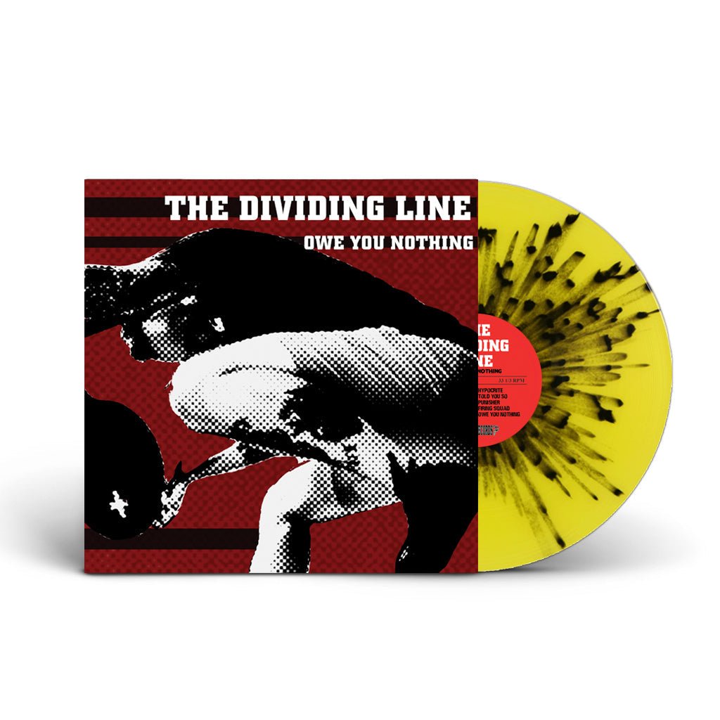 The Dividing Line - Owe You Nothing [Yellow w/ Black Splatter] (New Vinyl LP) - Mad World Records