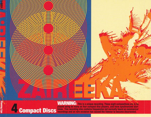 The Flaming Lips - Zaireeka [4CD] (New CD) - Mad World Records