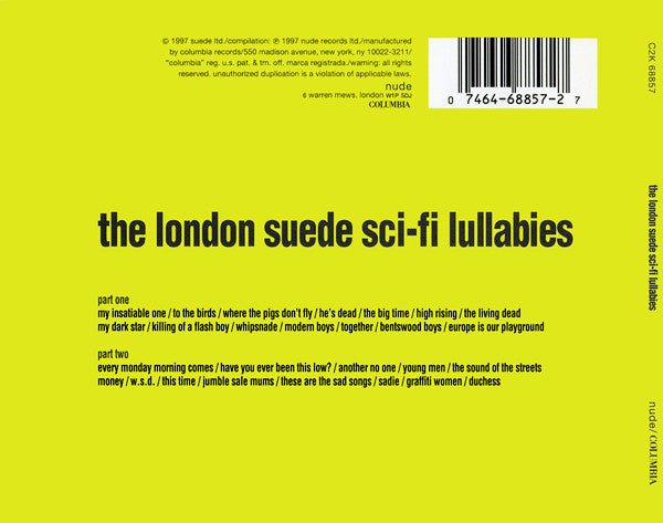 The London Suede - Sci - Fi Lullabies (Used CD) - Mad World Records