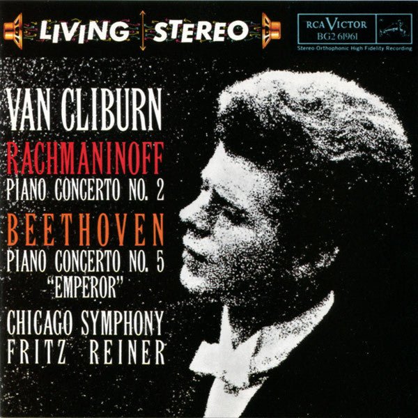 Van Cliburn, Rachmaninoff / Beethoven, Fritz Reiner - Piano Concerto No. 2 / Piano Concerto No. 5 "Emperor" (Used CD) - Mad World Records