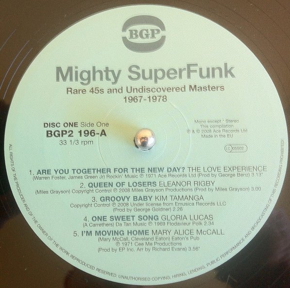 Various Artists - The Mighty Super Funk: Rare 45s and Undiscovered Masters 1967 - 1978 (New Vinyl LP) - Mad World Records