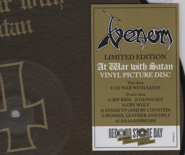 Venom - At War With Satan [Picture Disc] (New Vinyl LP) - Mad World Records