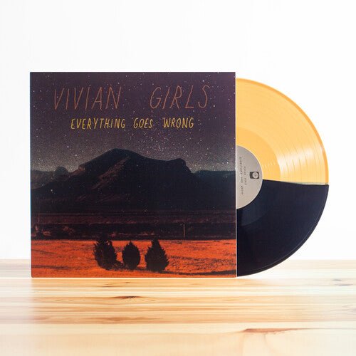 Vivian Girls - Everything Goes Wrong [Half Yellow & Black Vinyl] (New Vinyl LP) - Mad World Records