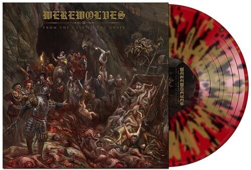 Werewolves - From The Cave To The Grave [Red w/ Gold & Black Splatter Vinyl] (New Vinyl LP) - Mad World Records