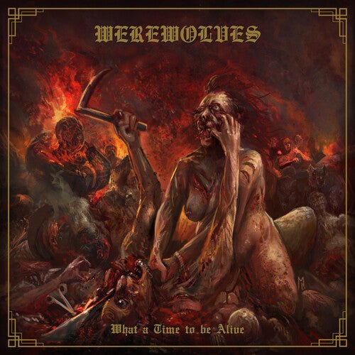 Werewolves - What A Time To Be Alive [Red w/ Yellow Splatter Vinyl] (New Vinyl LP) - Mad World Records